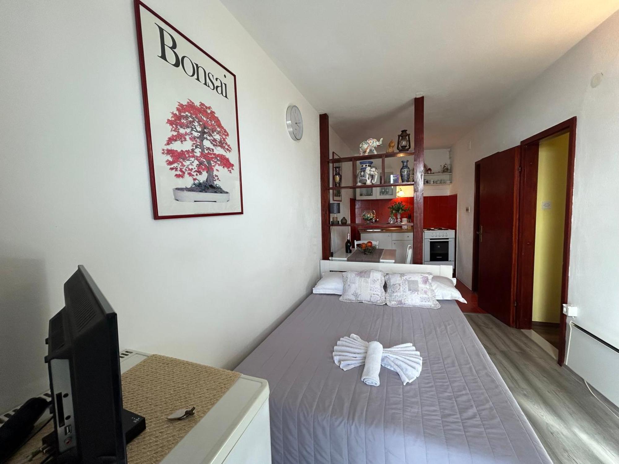 Seafront Studio Apartment+Balcony Podgora Exterior foto